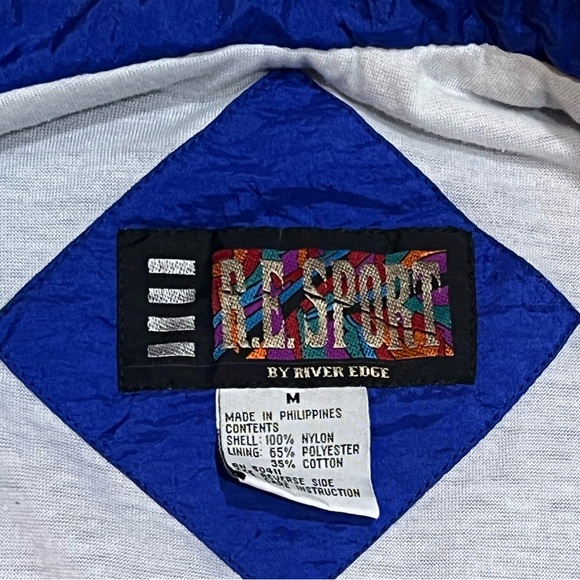 VTG Retro 80s 90s Colorblock Windbreaker Track Jacket RESPORT Medium Lightweight - Picture 5 of 5